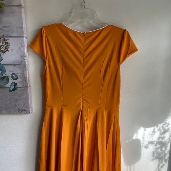 Orange 1950s Solid Halloween Hollow-out Dress Size/L - Picture 2 of 5